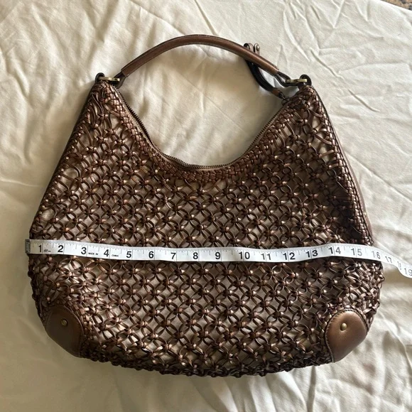 Cole Haan Sierra Open Weave Leather Purse - Picture 3 of 13